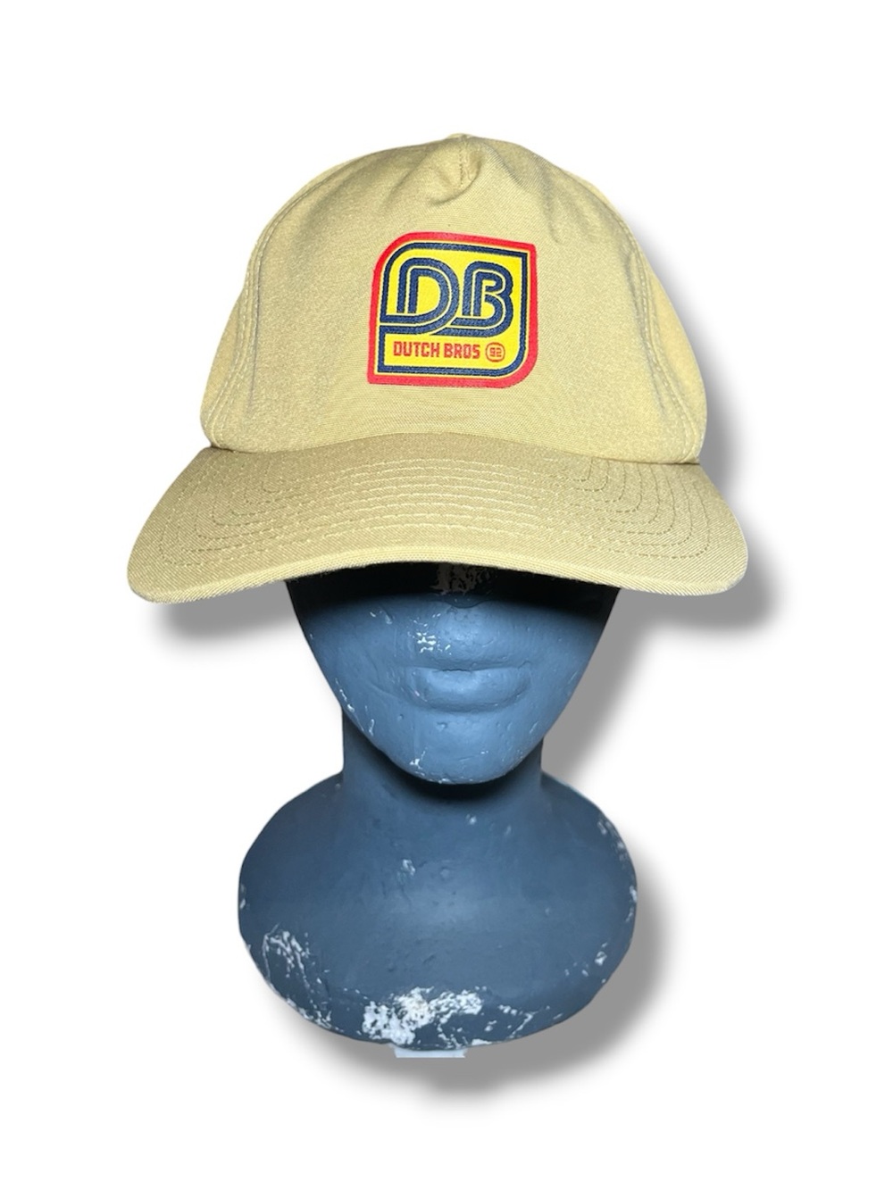 Dutch Bros Coffee Tan Classic Retro Logo Snapback Baseball Hat